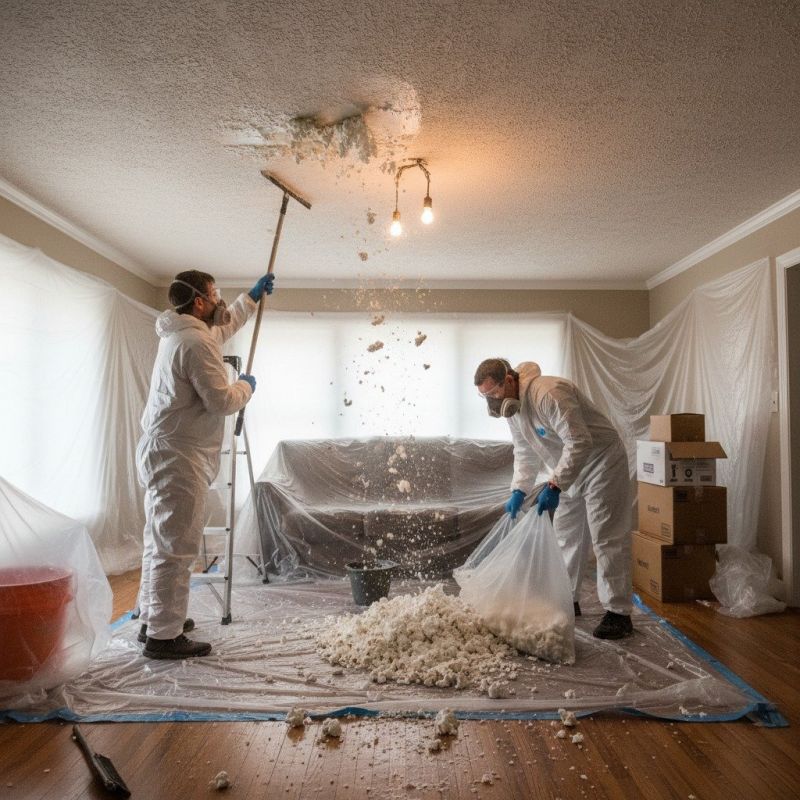 Popcorn Ceiling Removal